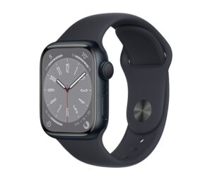 Apple Watch Series 8 Midnight Aluminum Case with Sport Band 45mm GPS – NEW