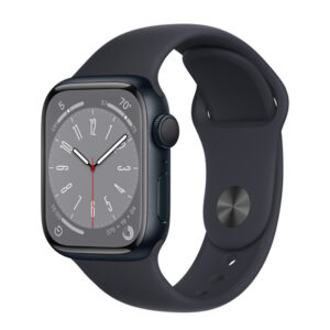 Apple Watch Series 8 Midnight Aluminum Case with Sport Band 45mm GPS – NEW