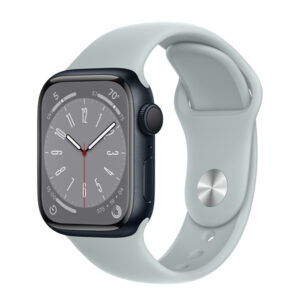 Alternative view of Apple Watch Series 8 Midnight Aluminum Case with Sport Band 45mm GPS – NEW