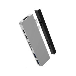 Cáp chuyển HyperDrive 7 in 2 Type-C to HDMI/USB-C/USB 3.0/SD/TF (HD28C)