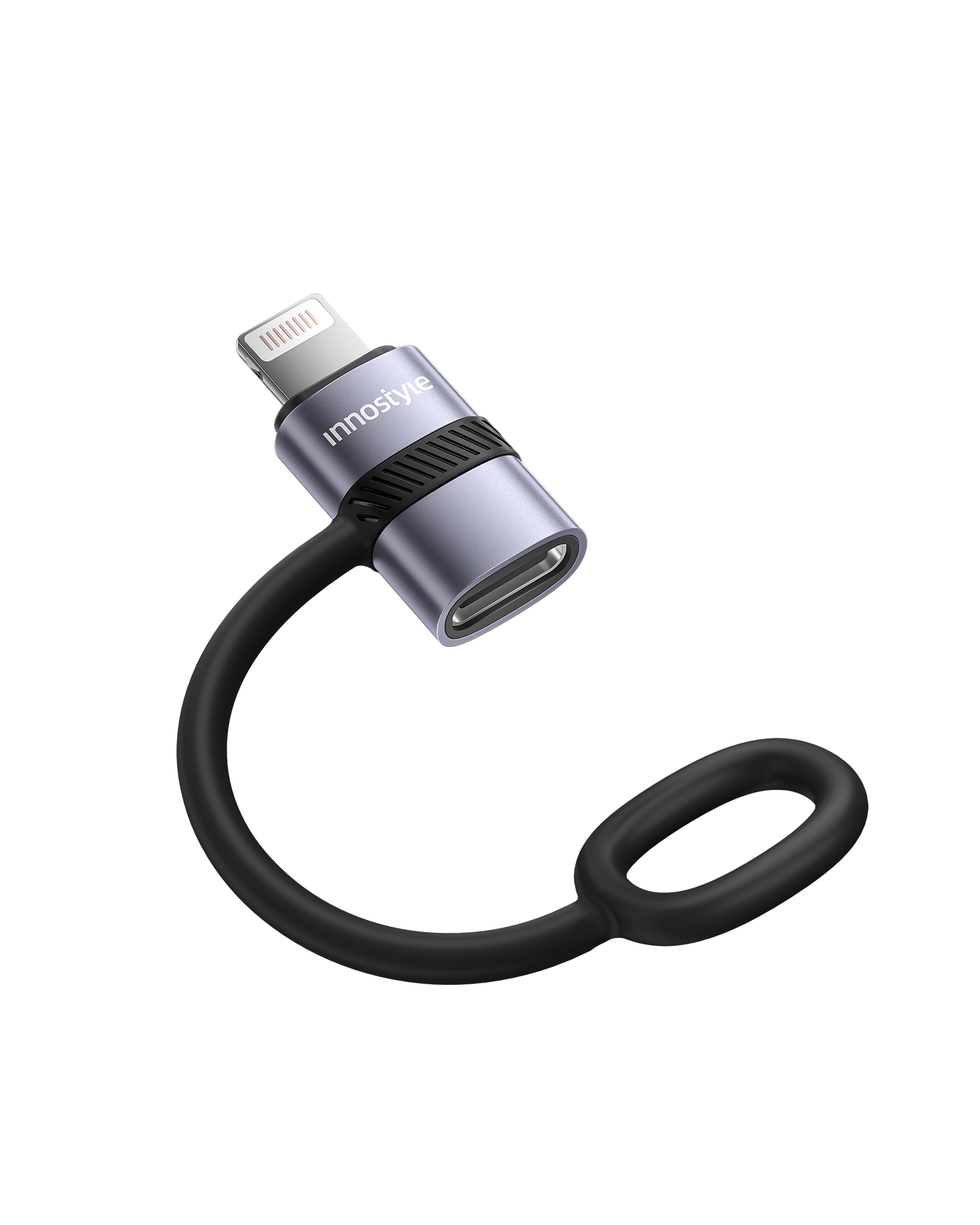 Cáp chuyển OTG Innostyle FlexLink Lightning to USB-C Female Silicone Tape
