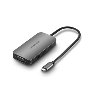 Cáp chuyển Ugreen 4 in 1 Type-C to VGA/USB 3.0 (50210)