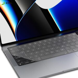 Phủ phím JCPAL Fitskin TPU MacBook Pro 14 inch/ 16 inch 2021/ Air 2022 – Trong Suốt
